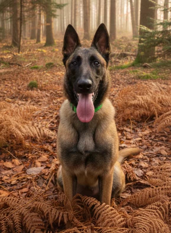 Taïka, female Belgian Malinois for adoption at SPA de l