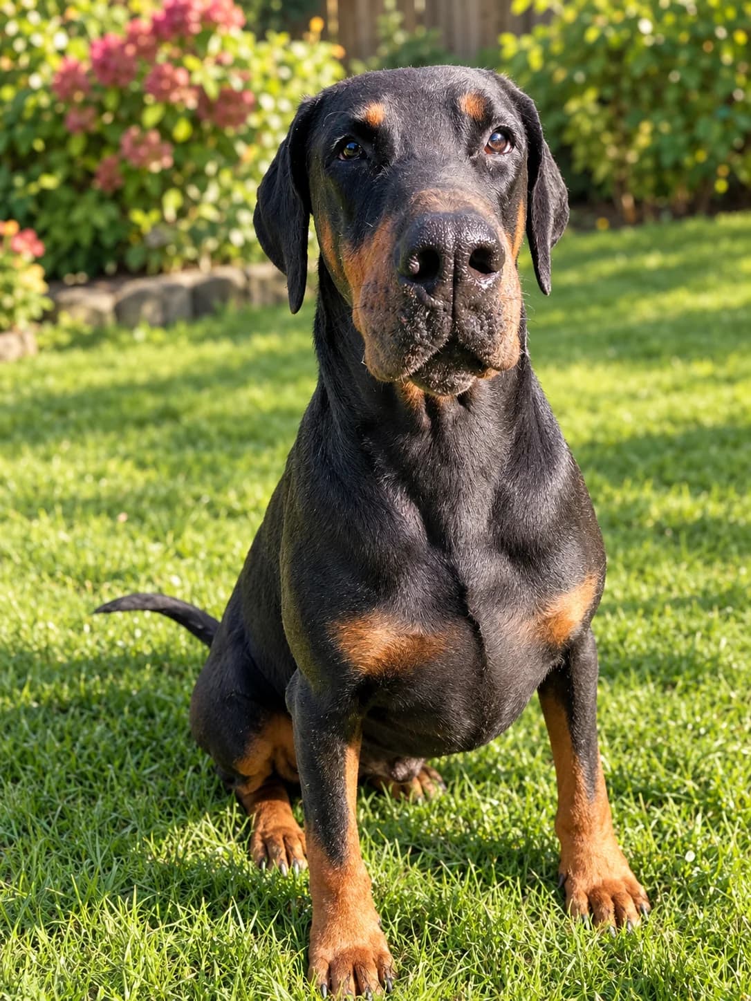 Axel, male 4yo Doberman for adoption at Ferne Animal Sanctuary, Chard