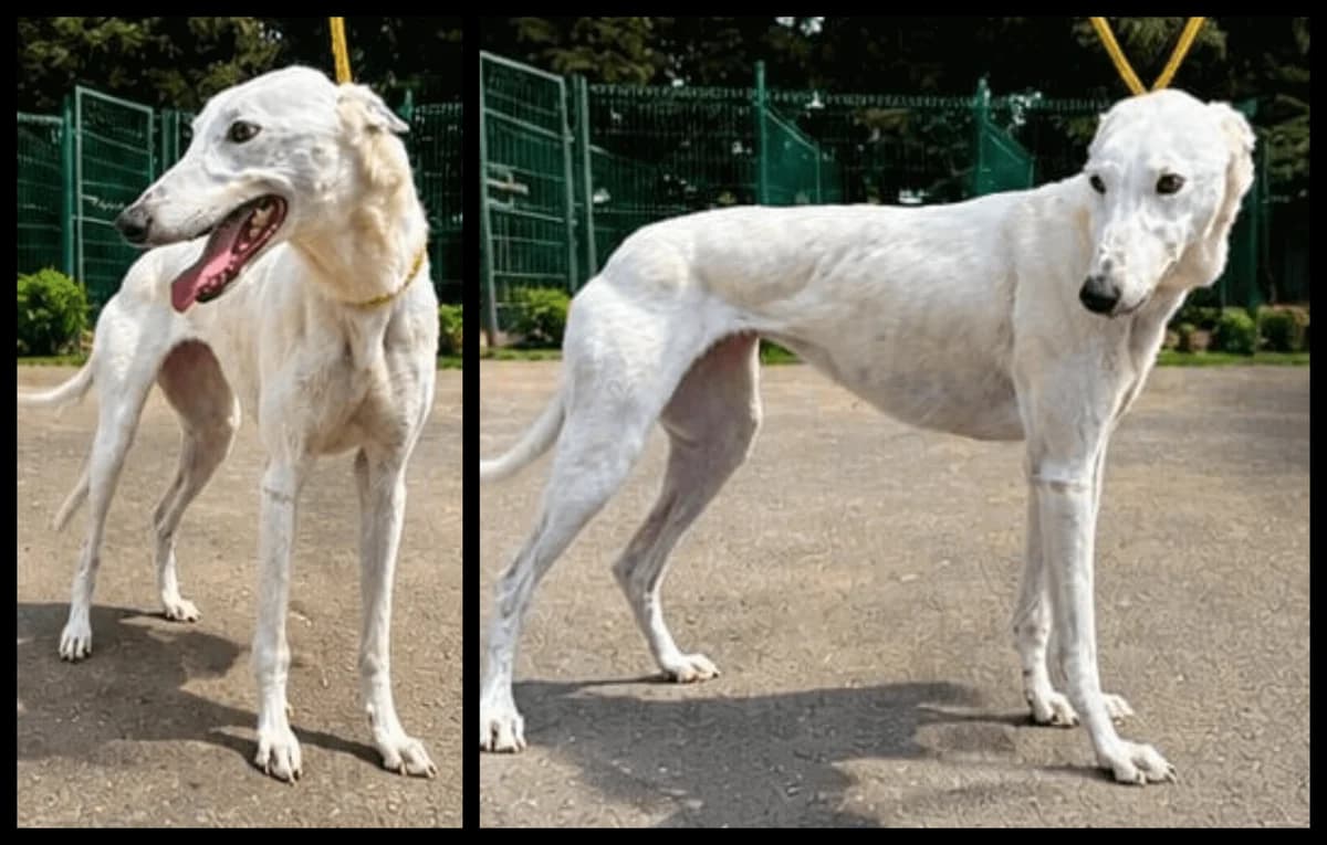 Damaine, female 4yo Greyhound for adoption at TIA Greyhound & Lurcher Rescue