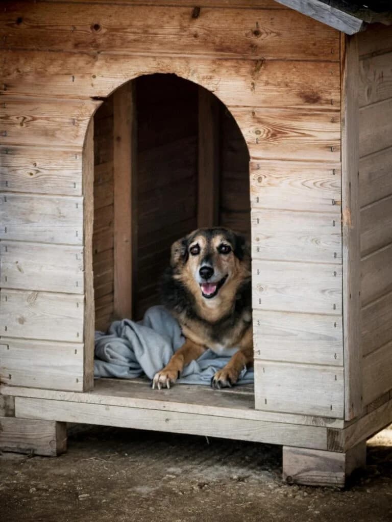 Mia, female 7yo mixed breed for adoption at I Pelosetti di Silvana