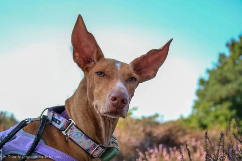 Kees (NL), wit female 5yo Podenco for adoption at description, AL Ridderkerk