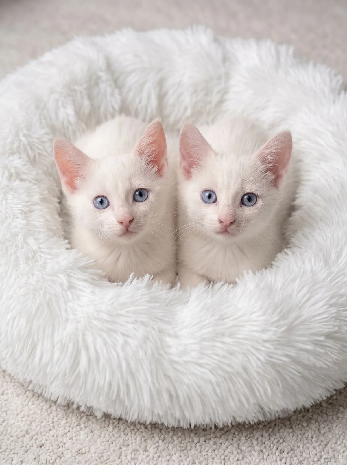 KITTY e SNOW (casal), male puppy Mixed Breed for adoption at SOS Gatinhos Setúbal