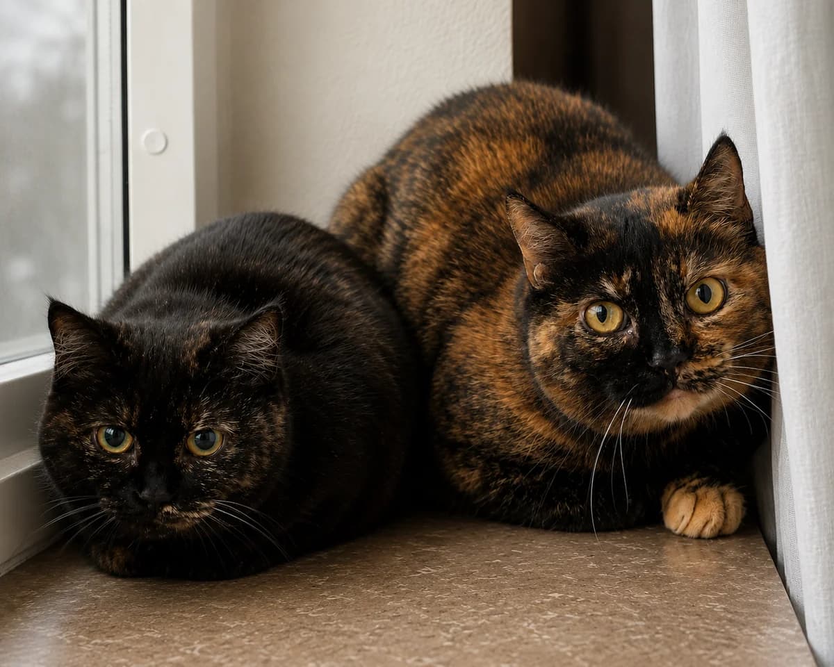 Inka & Sissi, female senior Mixed Breed for adoption at Hemlösa Katter Helsingborg